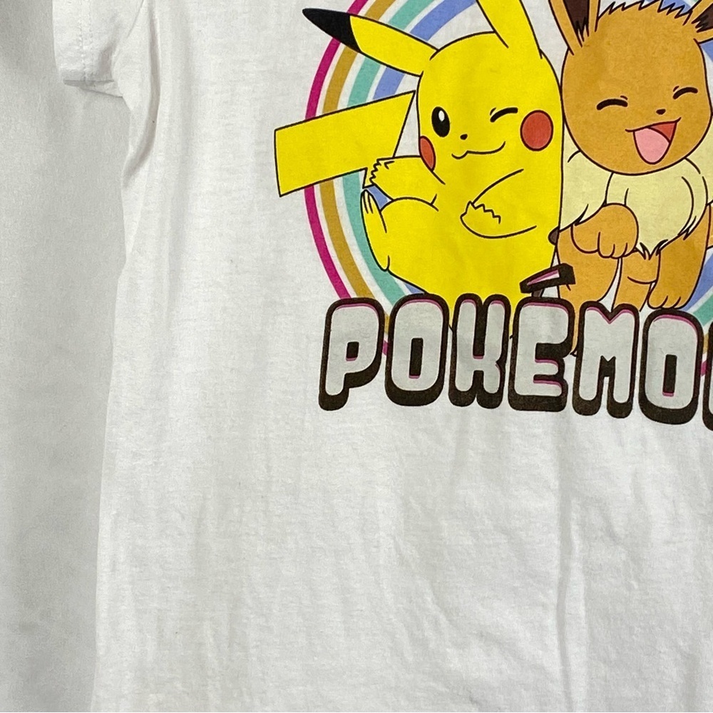 Pokemon Kids White T-Shirt Large 10/12 - Picture 15 of 16